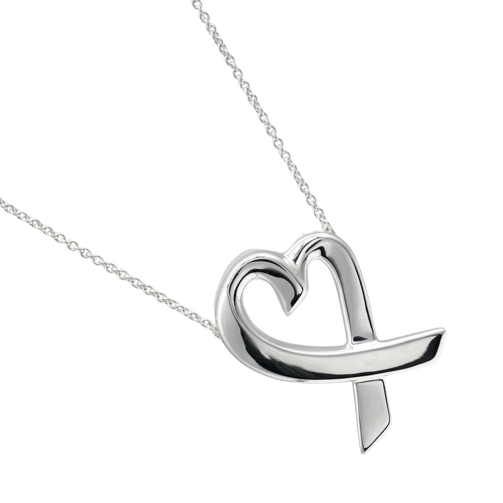 Tiffany Co Loving Heart Necklace Chain Sterling Silver